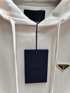 Black Cotton Logo Zip-Through - Men's