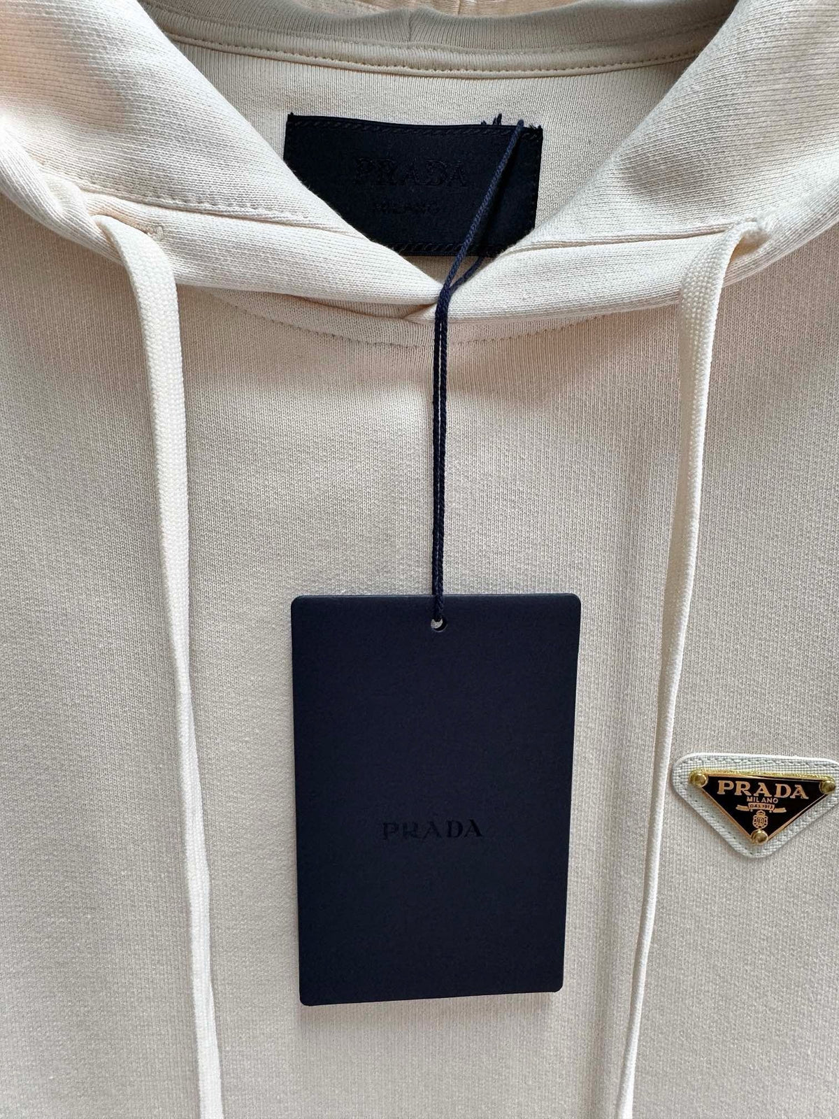 Black Cotton Logo Zip-Through - Men's