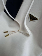 Black Cotton Logo Zip-Through - Men's