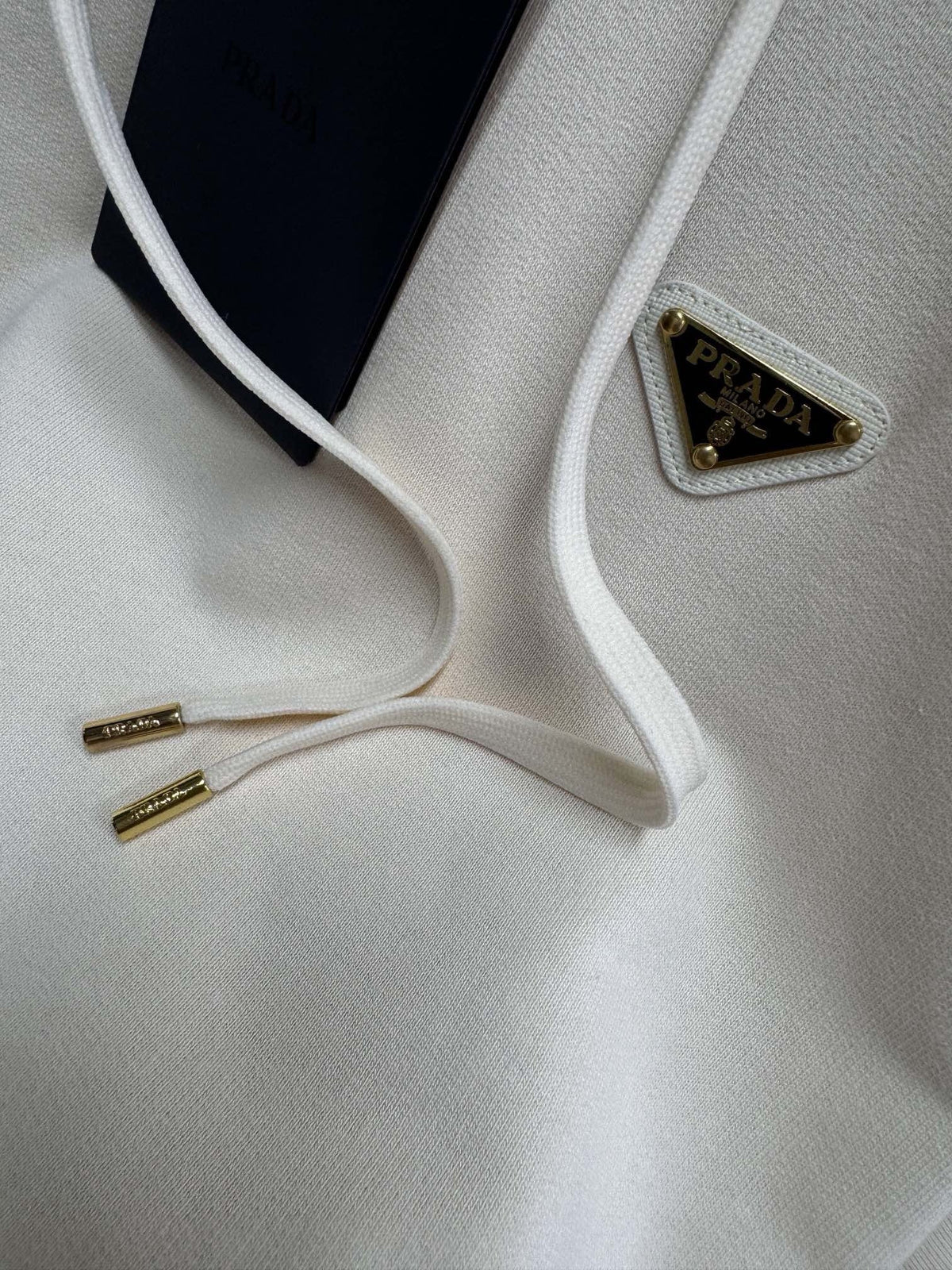 Black Cotton Logo Zip-Through - Men's