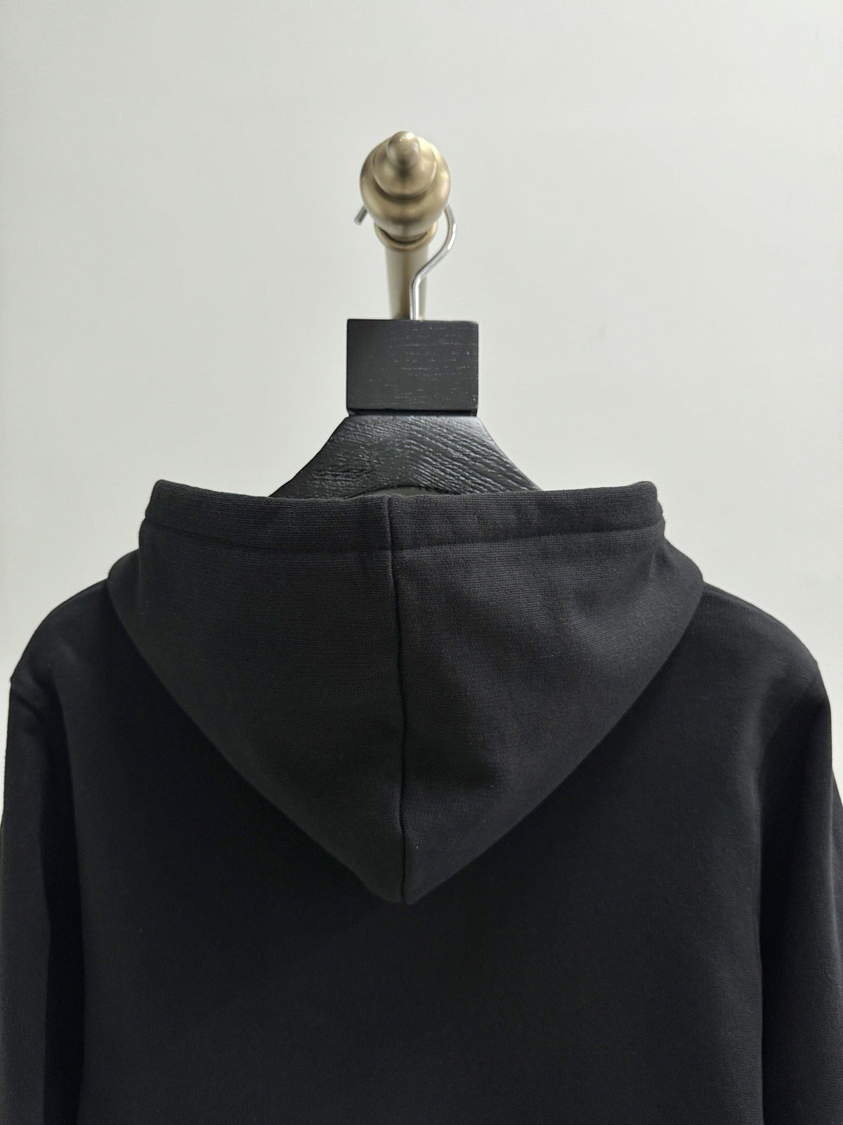 Black Cotton Logo Zip-Through - Men's