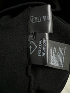 Black Cotton Logo Zip-Through - Men's