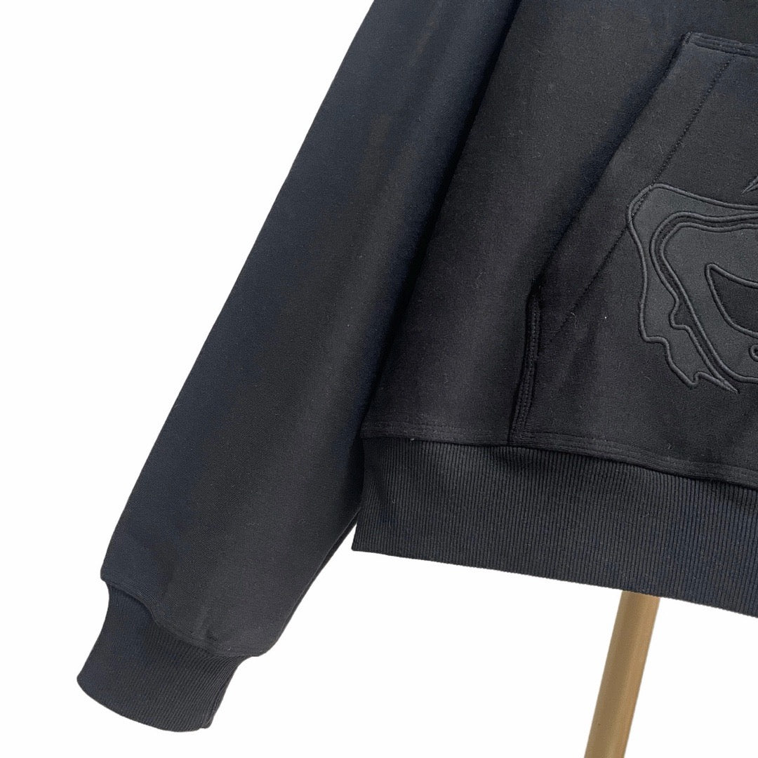 Tonal Print Hoodie - Men's
