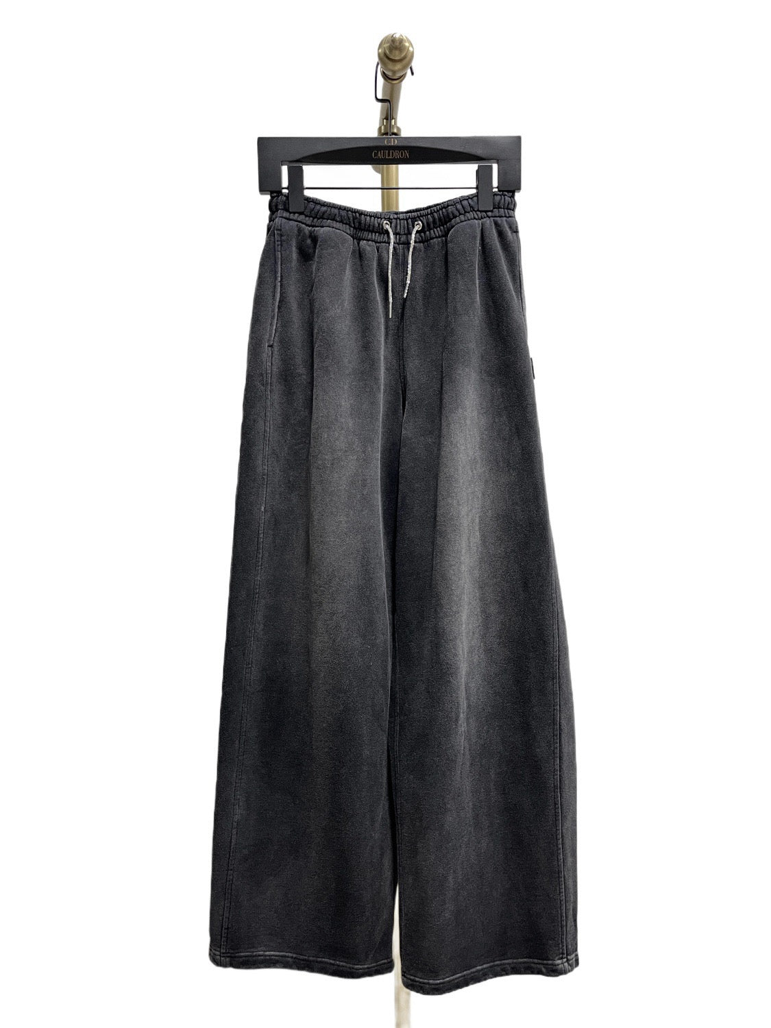 Washed Wide-Leg Trousers - Men's
