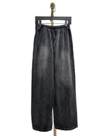 Washed Wide-Leg Trousers - Men's