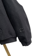 Black Cotton Plain Zip-Through - Men's