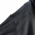 Black Cotton Plain Zip-Through - Men's