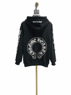 Black Cotton Sleeve Graphic Zip-Through - Men's