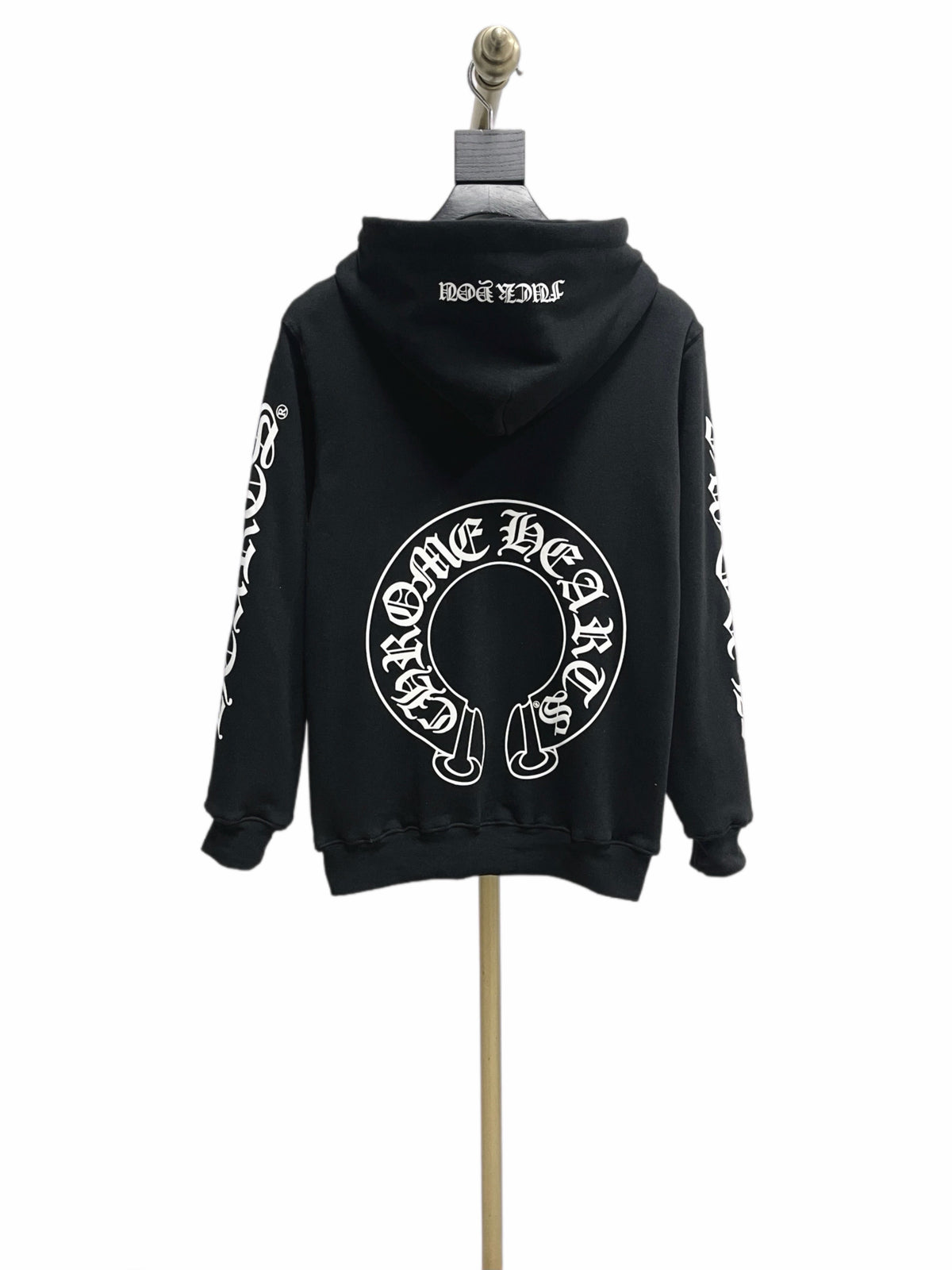 Black Cotton Sleeve Graphic Zip-Through - Men's