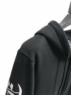 Black Cotton Sleeve Graphic Zip-Through - Men's