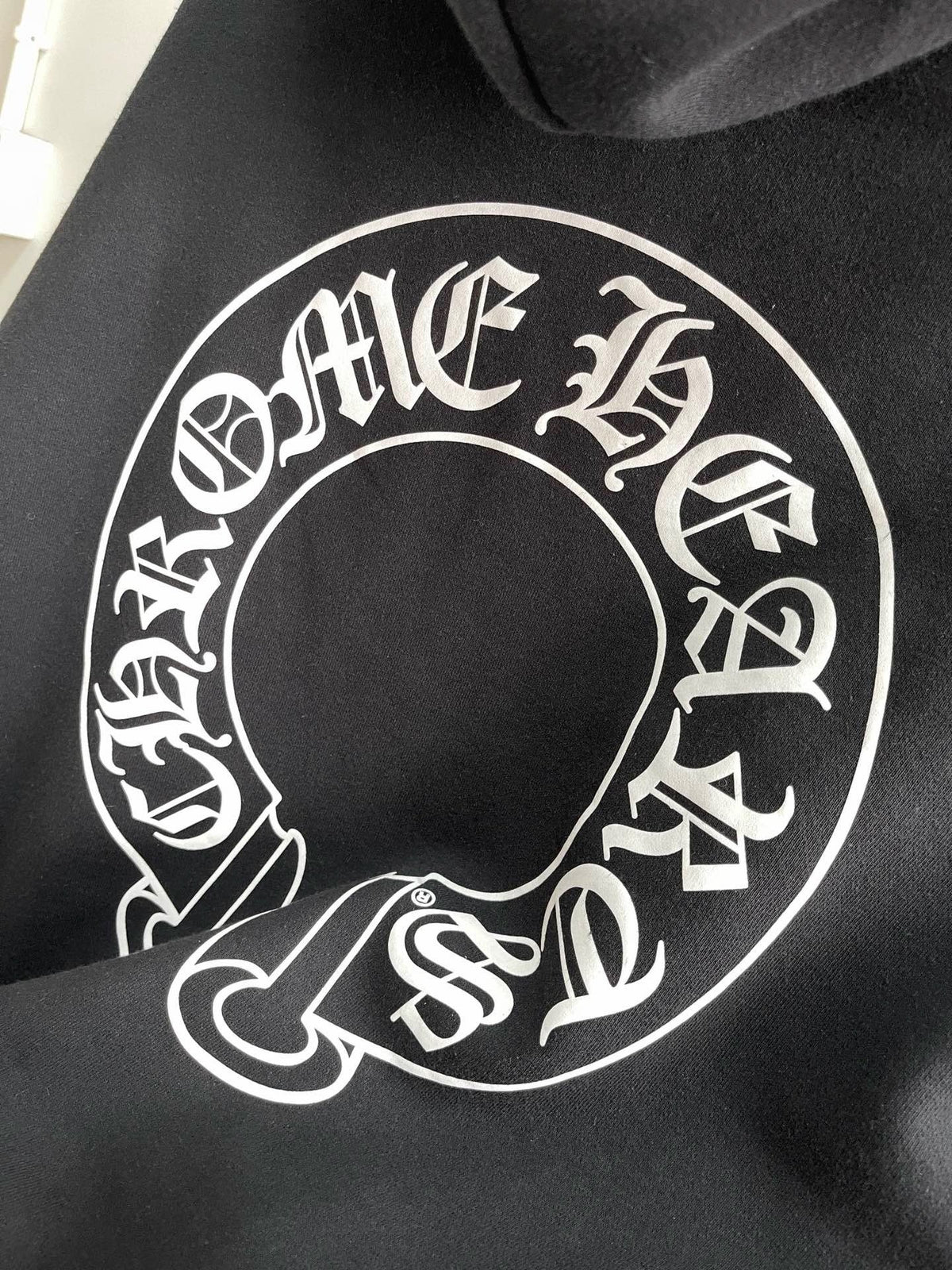 Black Cotton Sleeve Print Zip-Through - Men's