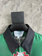 Futuro Optimisto Print Silk Polo Shirt - Men's