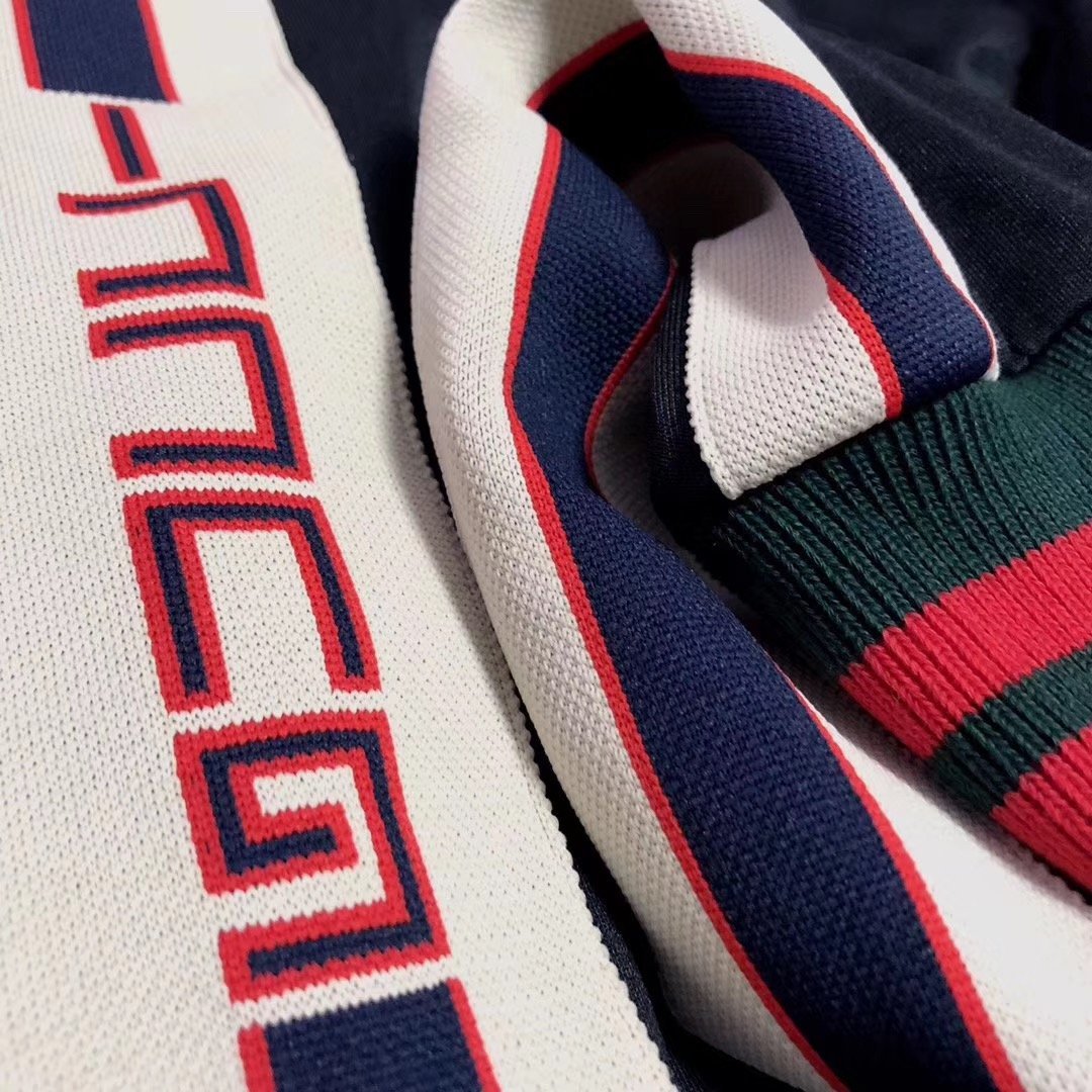 Black Jersey Web Stripe Track - Men's