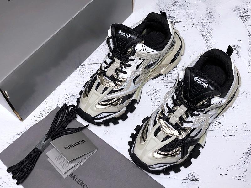 Track Cream and Black Sneakers