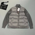 Navy Nylon Knit Sleeve Quilted - Men's