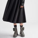 Monolith leather and Re-Nylon boots with pouch – monolith boots embody the hybrid soul – LUX VERSE Luxury Designer Fashion Outlet