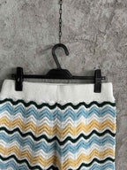Multicolour Chevron Knit Shorts - Men's