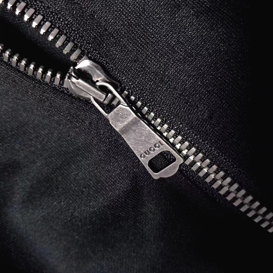 Black Jersey Web Stripe Track - Men's