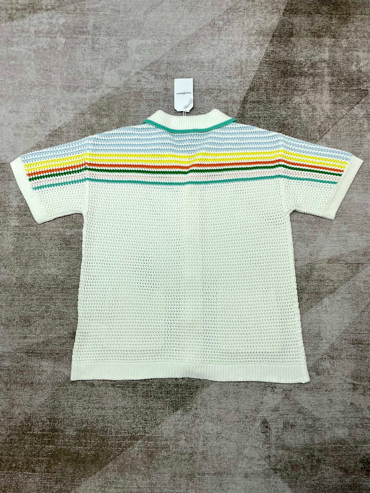 Pastel Striped Knit Shirt - Men's