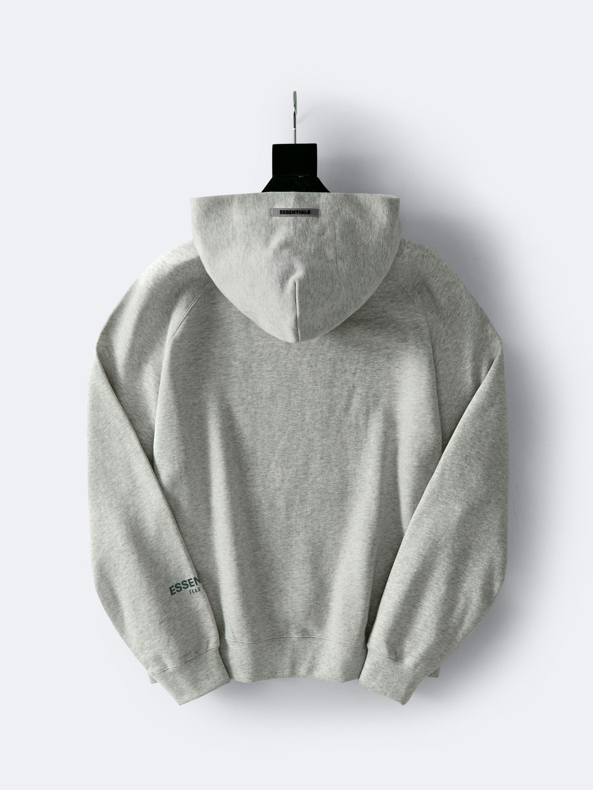 Grey Cotton Logo Pullover - Men's