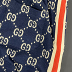 Navy Jersey Monogram Track - Men's
