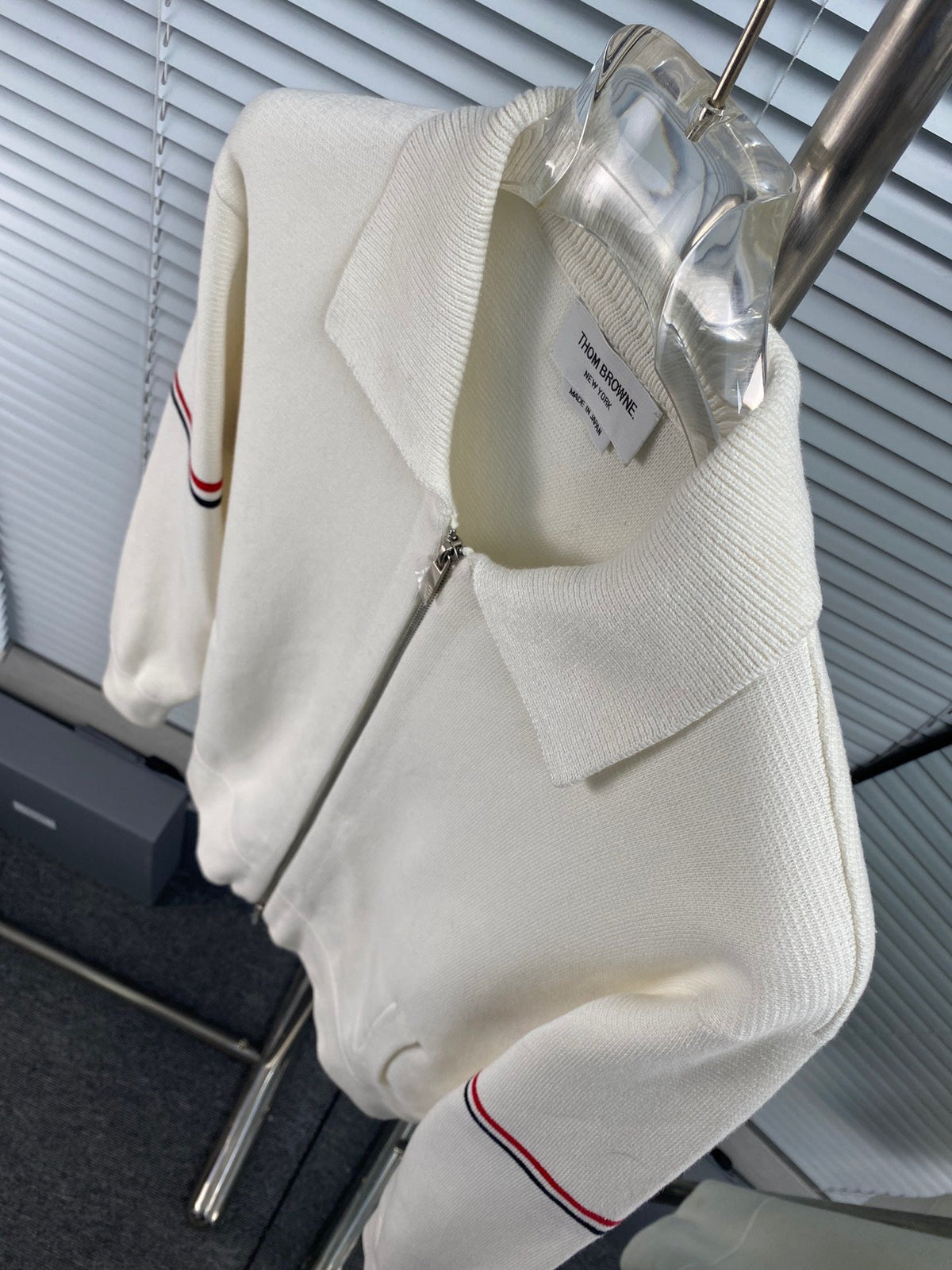 RWB Stripe Cardigan Navy - Men's