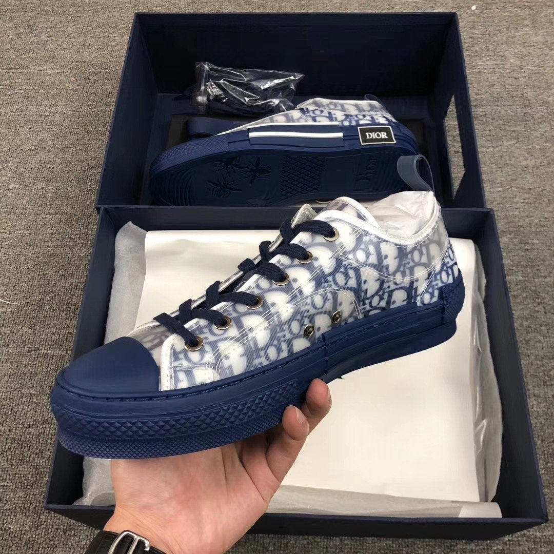 B23 Low Blue Oblique Sole Sneakers