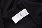 Black Cotton Plain Cardigan - Men's
