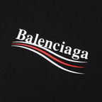 Black Cotton Chest Logo Pullover - Men's