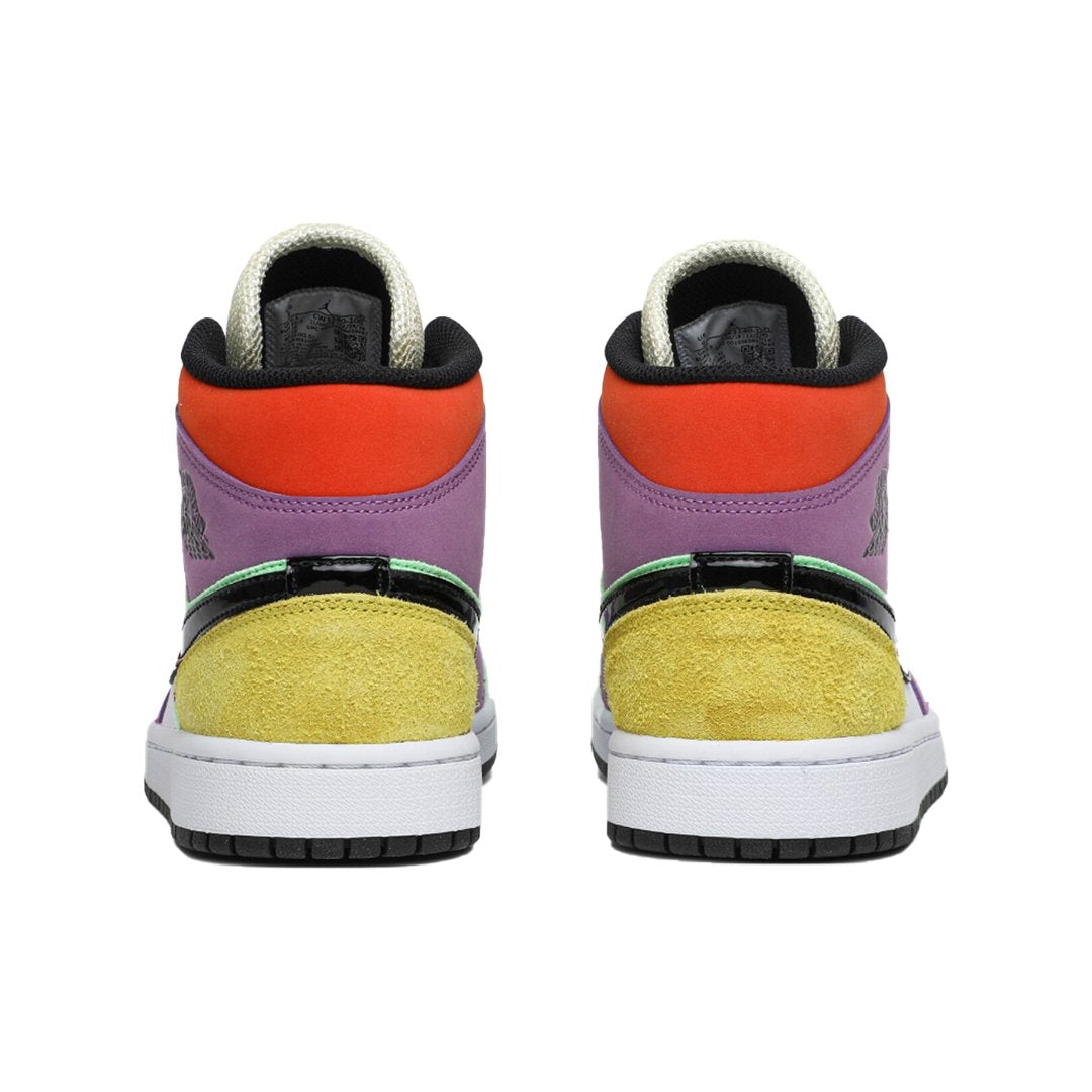 LightBulb – green and yellow suede panels are applied on the toe and heel, while the purple – LUX VERSE Luxury Designer Fashion Outlet