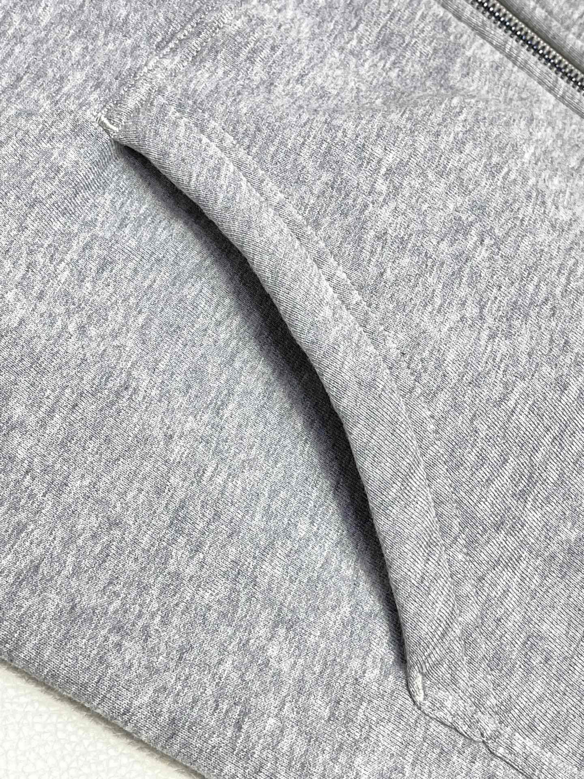 Navy Cotton Logo Zip-Through - Men's