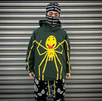 Green Cotton Graphic Pullover - Men's