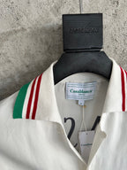 Crest Trim Silk Shirt - Men's