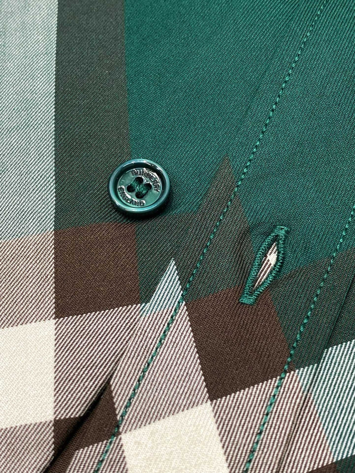 Green Flannel Check Long-Sleeve - Men's