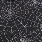 Black Cotton Web Print Pullover - Men's