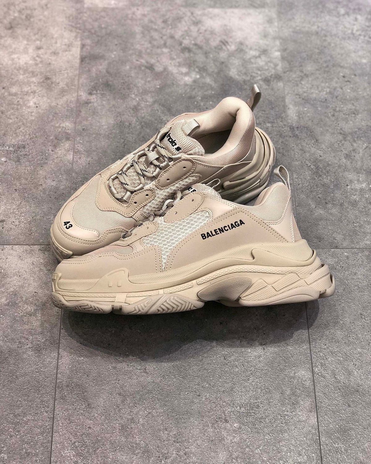 Triple S Tan Sneakers