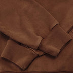 Brown Cotton Graphic Pullover - Men's