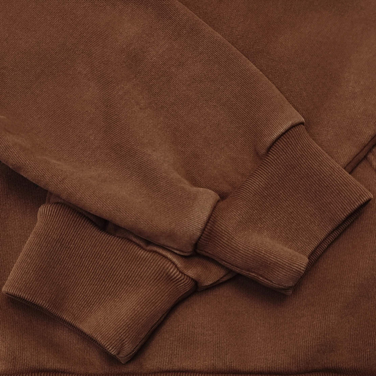 Brown Cotton Graphic Pullover - Men's