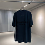 Grey Cotton Text Logo Short-Sleeve - Men's
