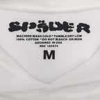 White Cotton Web Print Pullover - Men's