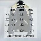 Black Wool Cream Sleeve Varsity - Men's