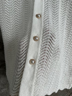 White Knit Pointelle Short-Sleeve - Men's