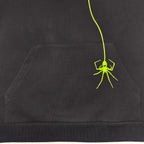 Black Cotton Slogan Pullover - Men's