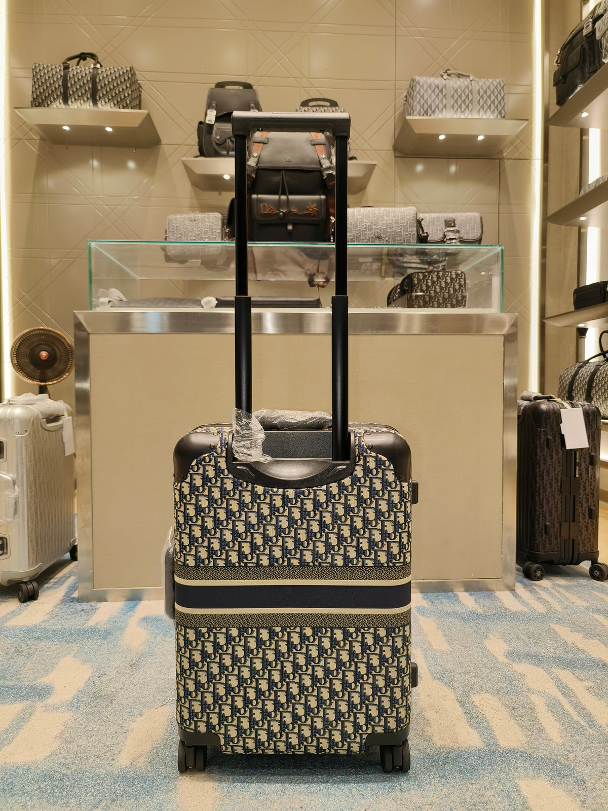 Suitcase Black and Brown Suitcase