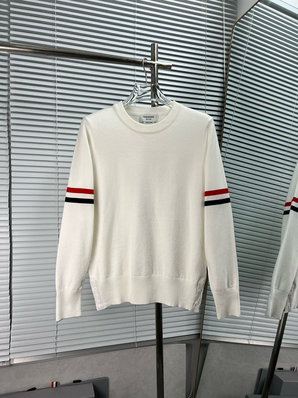 RWB Crewneck Cream Sweater - Men's