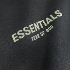 Black Cotton Logo Pullover - Men's