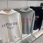 Black Cotton Gold Text Pullover - Men's