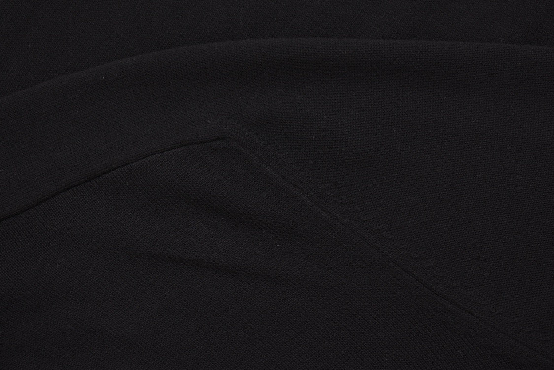 Grey Cotton Chest Logo Long-Sleeve - Men's