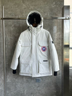 Black and White Parka - Men's
