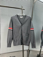 RWB Stripe Cardigan White - Men's